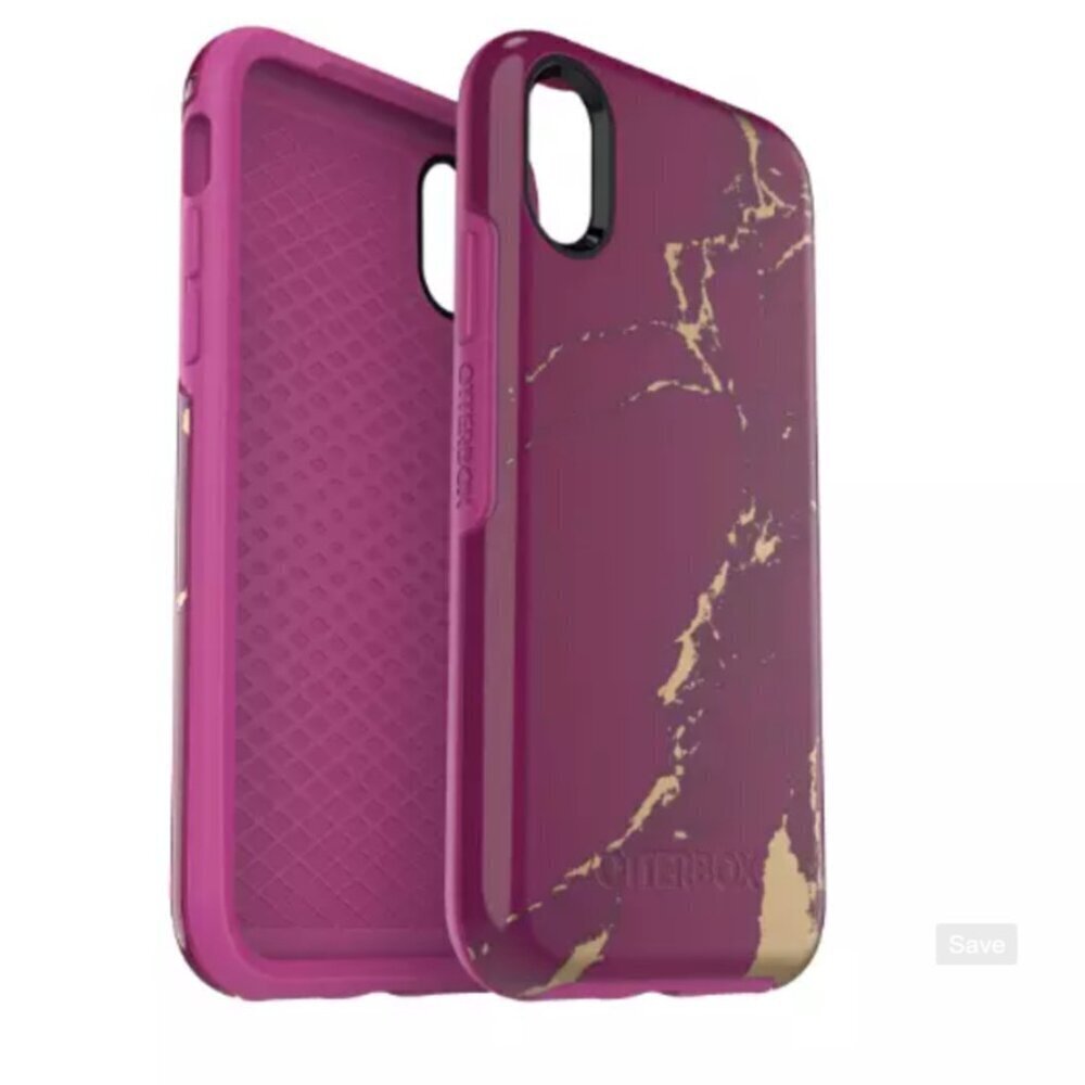 OtterBox Symmetry Sleek Protection Case for Apple iPhone X - Purple Marble